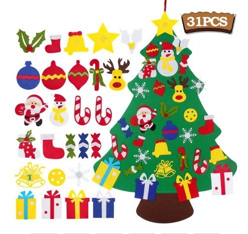 Children's Handmade Puzzle Pendant Christmas Tree