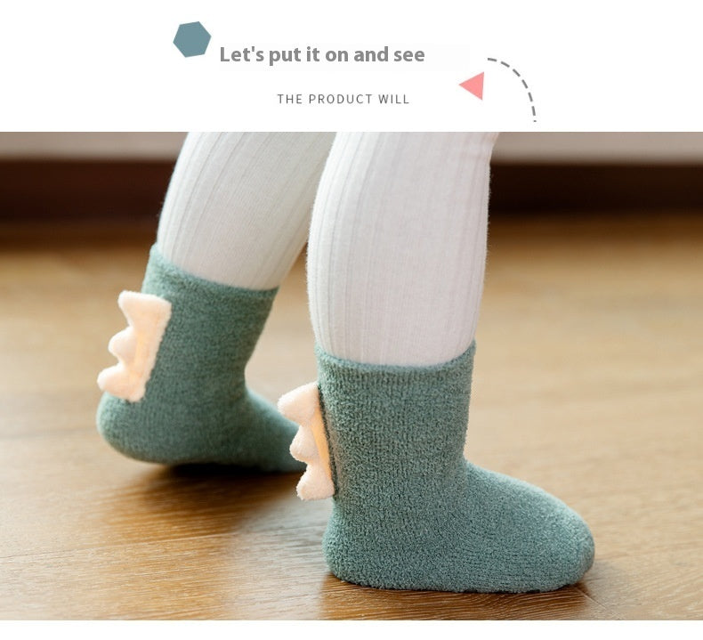 Fleece-lined Super Thick Sleep Baby Socks