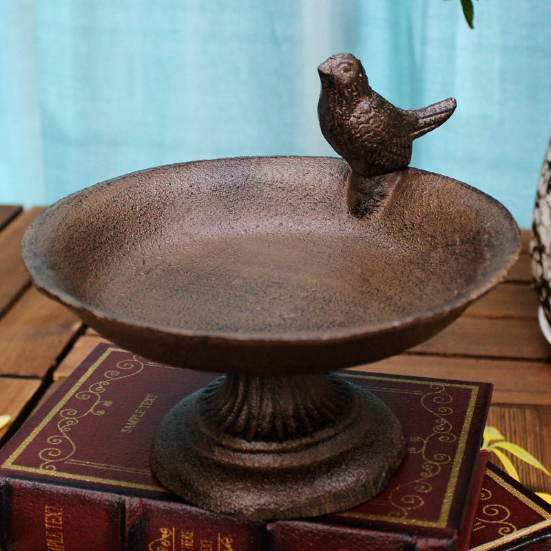 Cast Iron Craft Bird Decoration Storage Tray