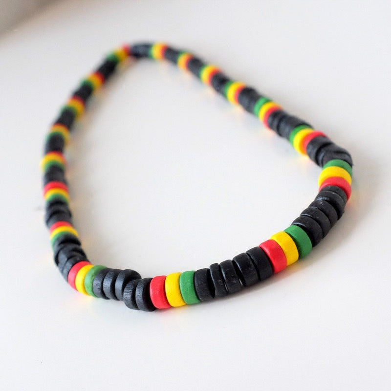 Jamaican reggae wooden beaded