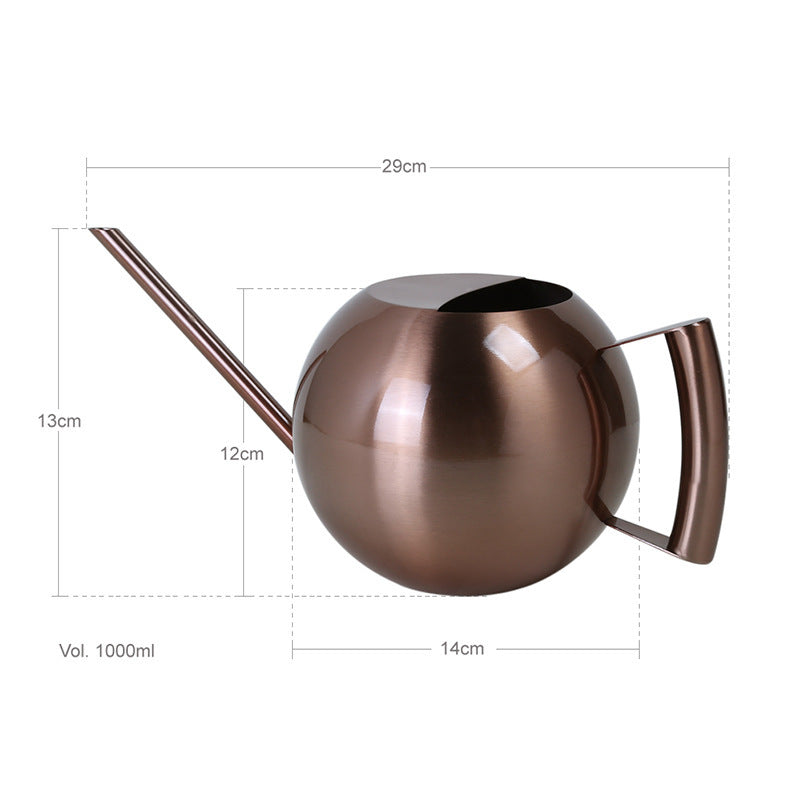 Spherical Watering Pot With Long Mouth Flower Watering Device Gardening Watering Can