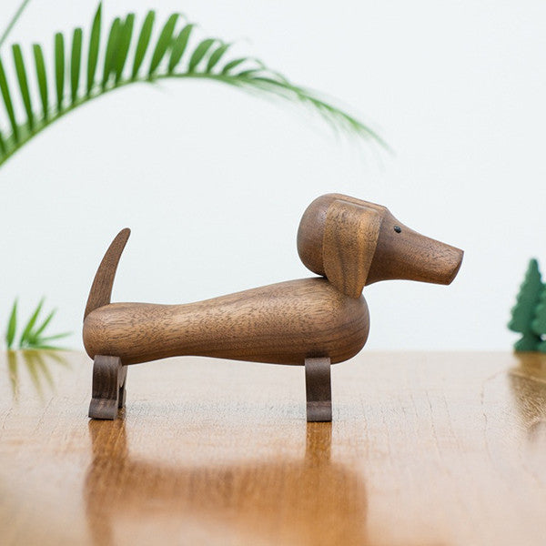 Wooden puppy home car decorations