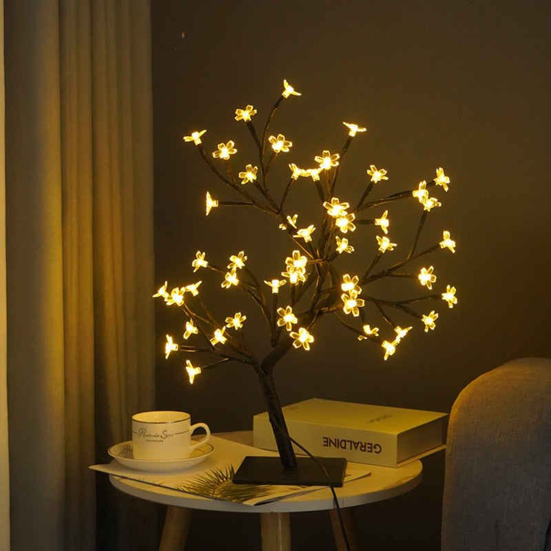 Fiber Optic Flower Room Decoration Gift Night Light