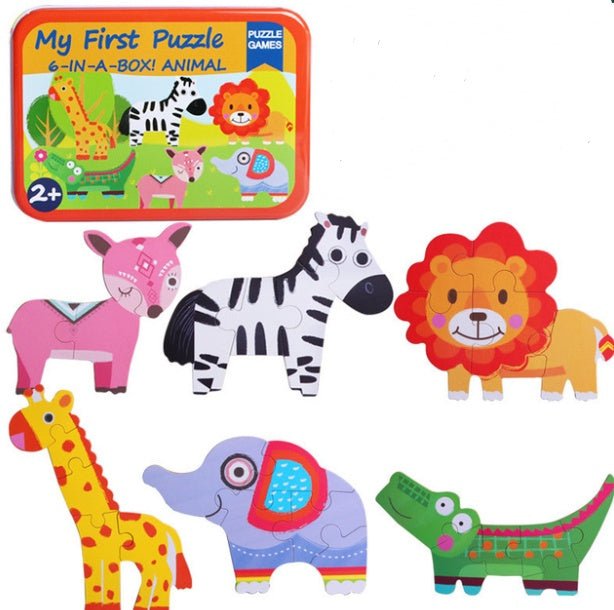 Children's wooden puzzle toys