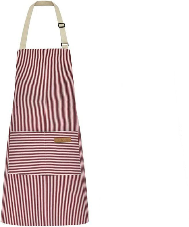 Halter Striped Polyester Restaurant Gardening Apron