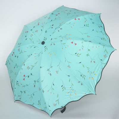 Dual-purpose folding vinyl umbrella