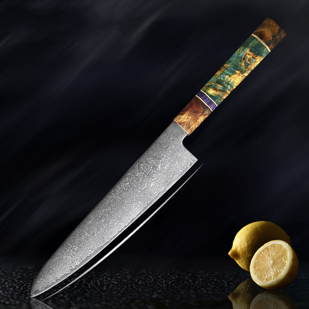 Damascus knife set