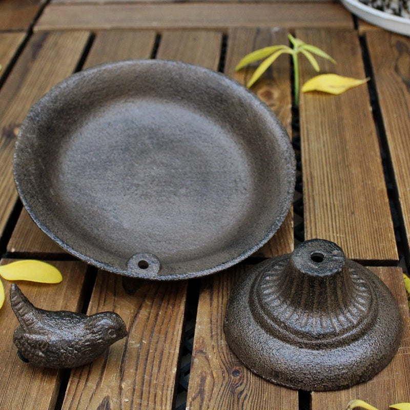 Cast Iron Craft Bird Decoration Storage Tray