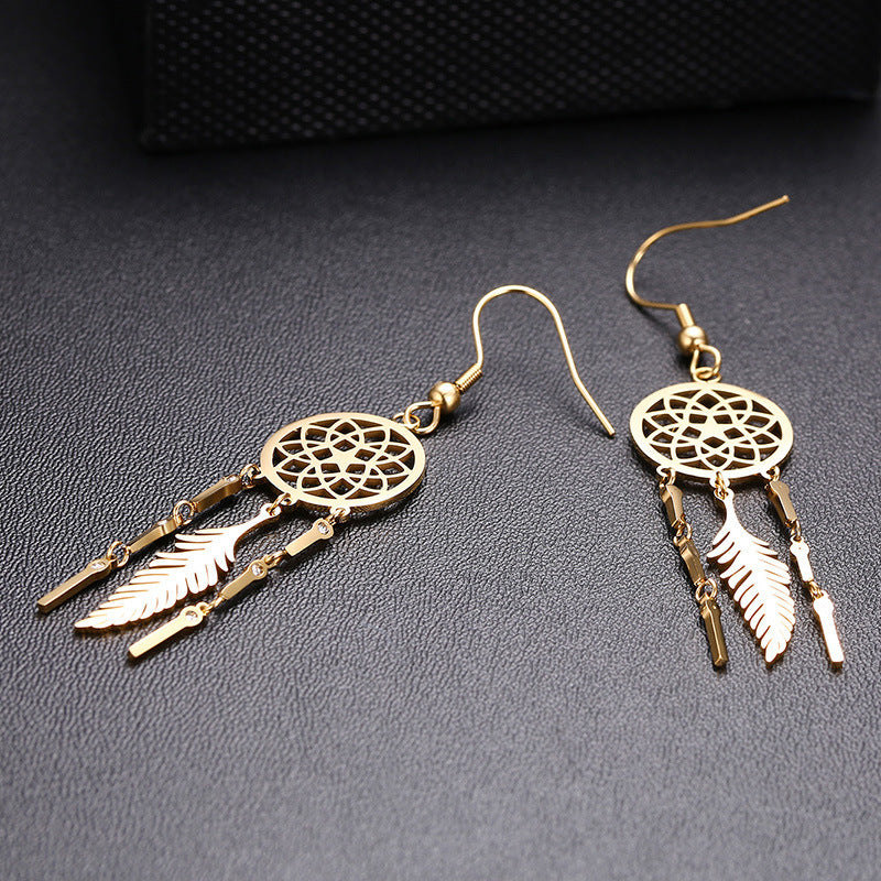 Dream Catcher Earrings Tassel Earrings