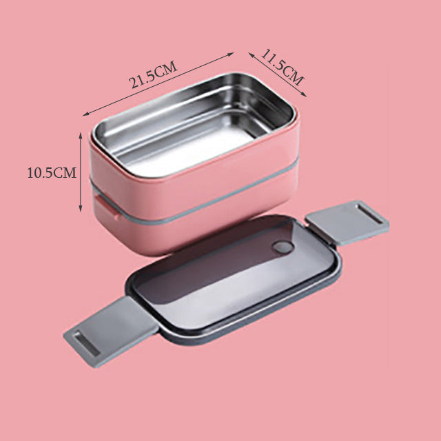 Bento Lunch Box Set Portable Insulation Bucket Stainless Steel