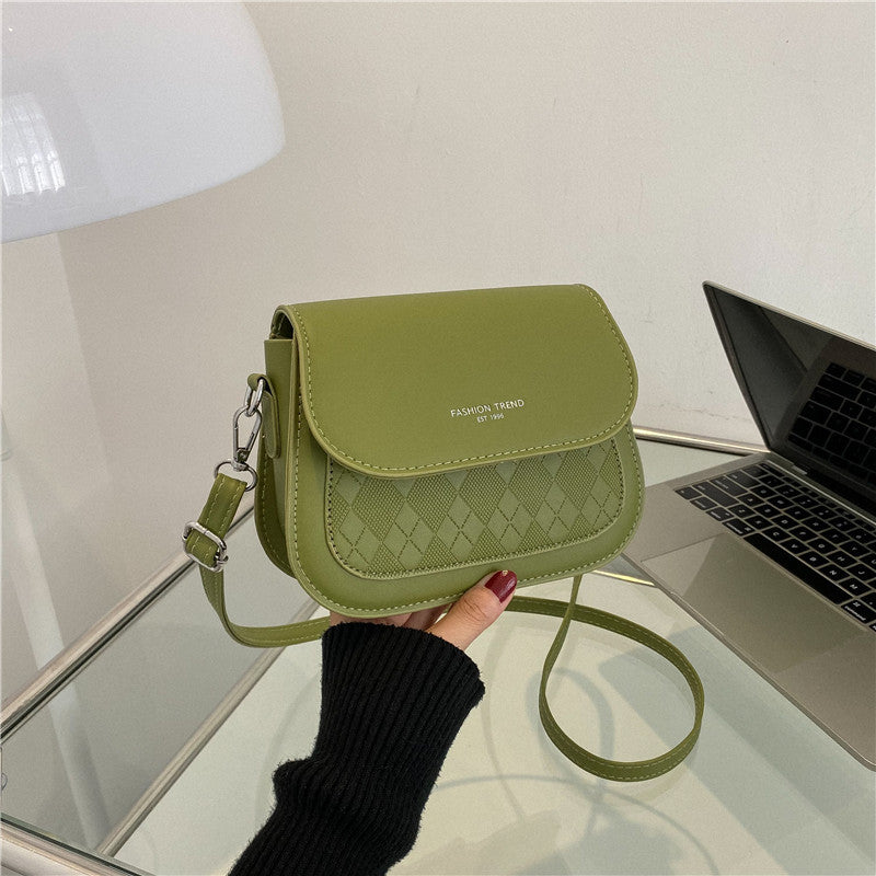 Crossbody Women's Bag Simple Solid Color Single-shoulder Bag Casual Simple Underarm Small Square Bag