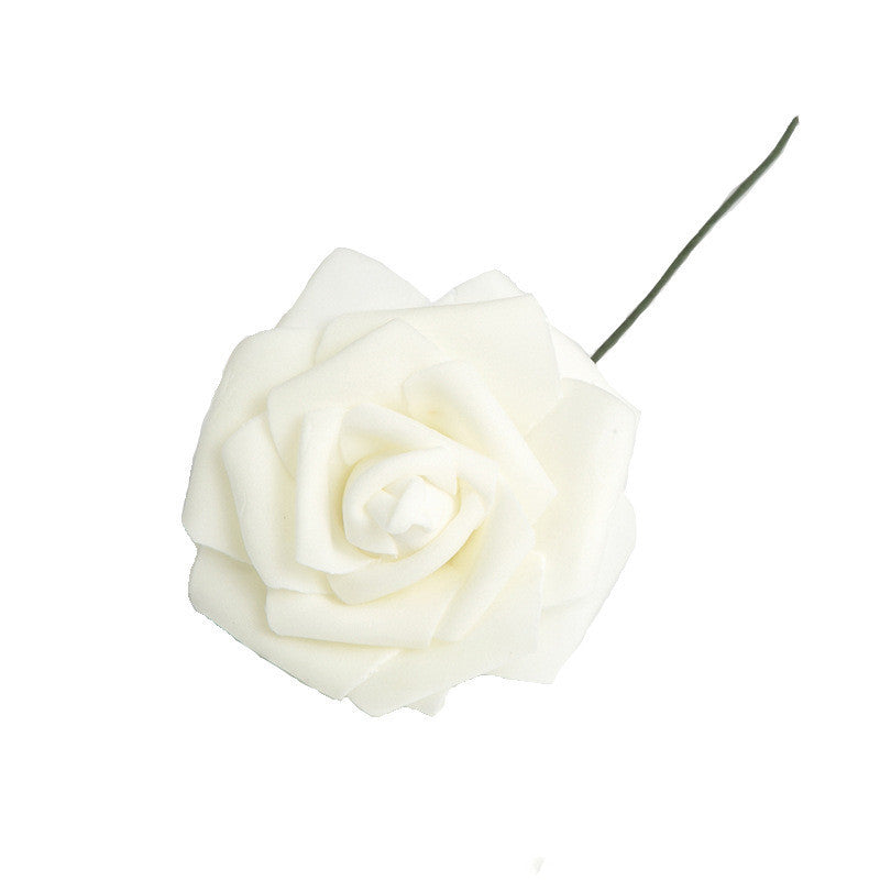 Artificial Flower 8CM PE Rose with Rod