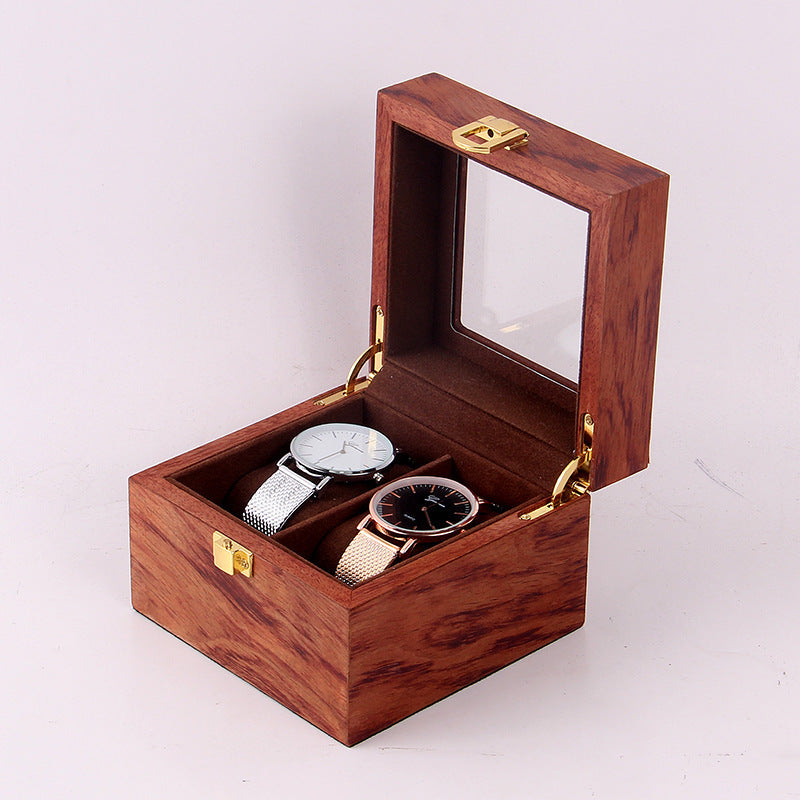 Wooden watch storage box