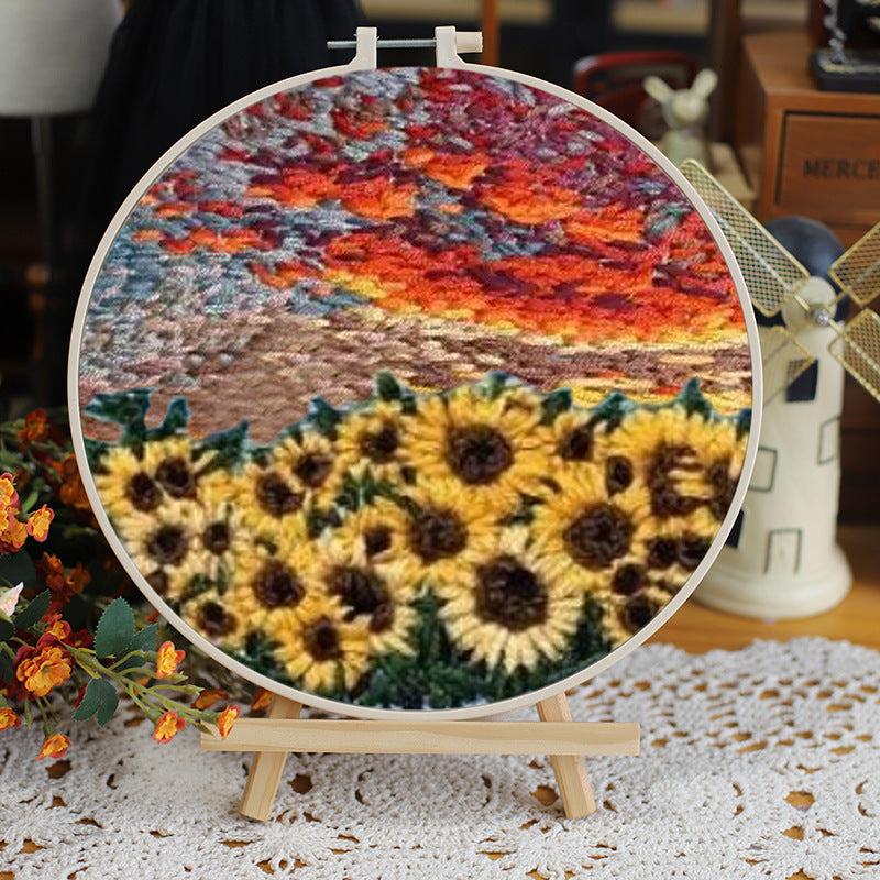 Landscape Handmade Embroidery Kit Creative Embroidery Diy Material Package