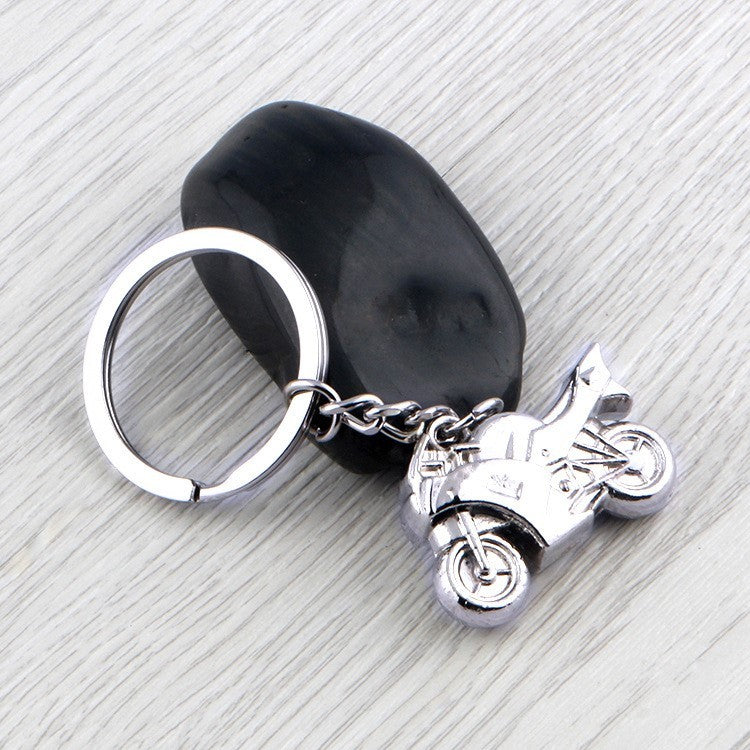 Motorcycle car metal keychain