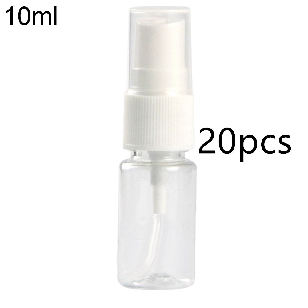 Clear plastic spray bottle