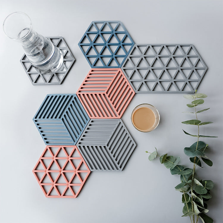 Creative Hollow Insulation Pad Household Tea Coaster Anti-scalding Table Mat Pot Mat Bowl Mat Non-slip Teapot Mat Cup Mat