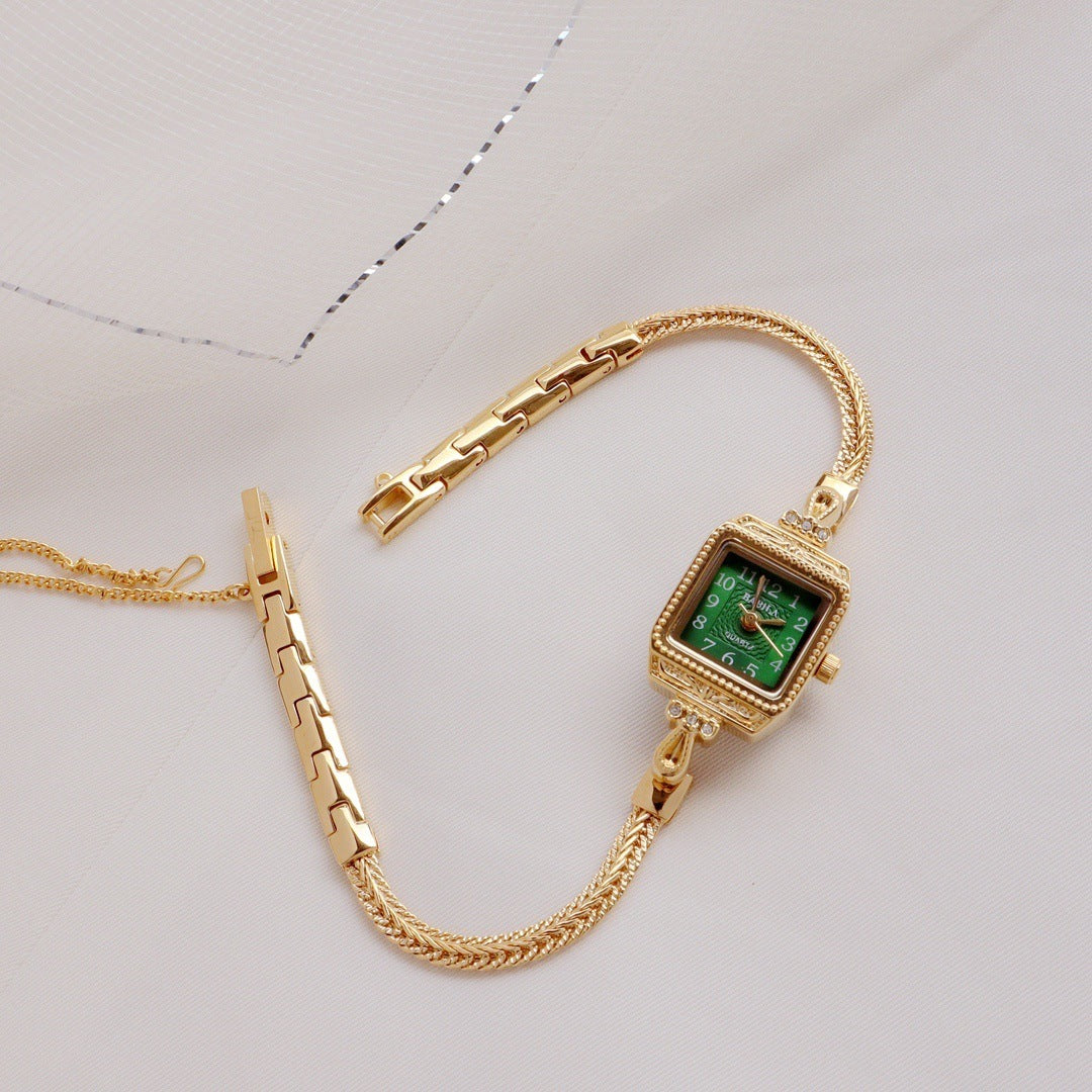 Small And Exquisite Fine Band Watch Retro Bracelet Square Model