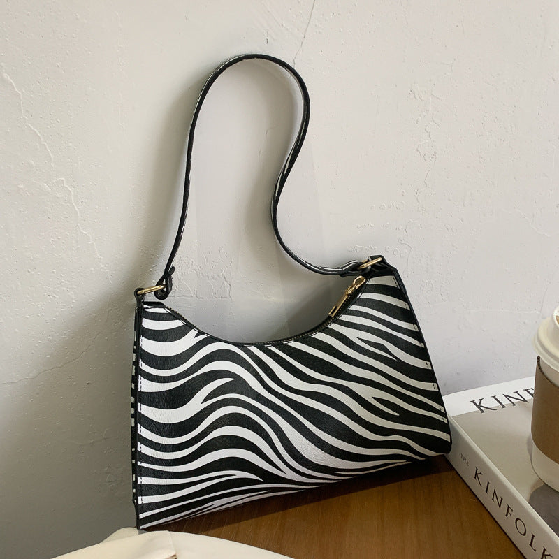 Fashion striped spotted niche handbags  underarm bag