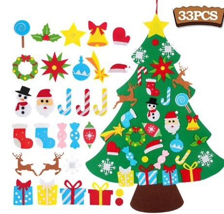 Children's Handmade Puzzle Pendant Christmas Tree