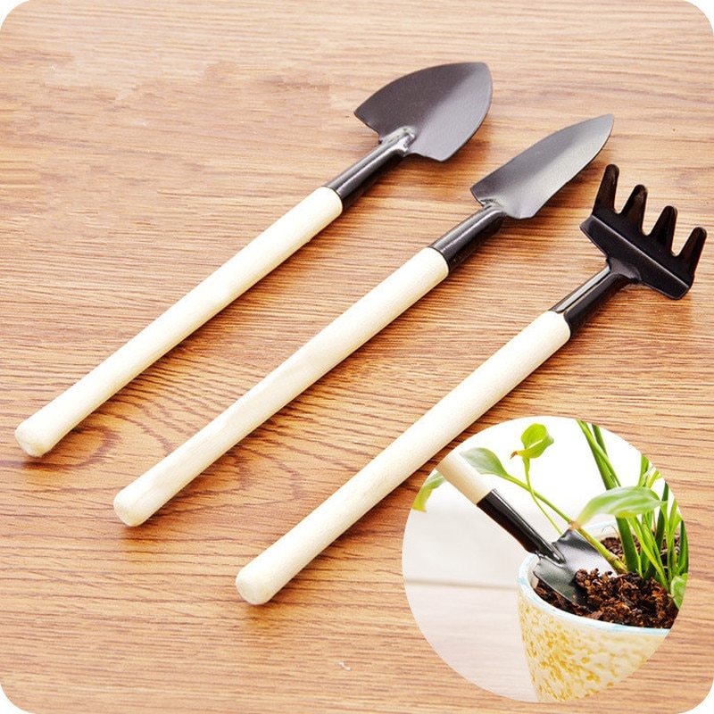 3 Pcs/set Mini Spade Shovel Harrow Flowerpot Tools