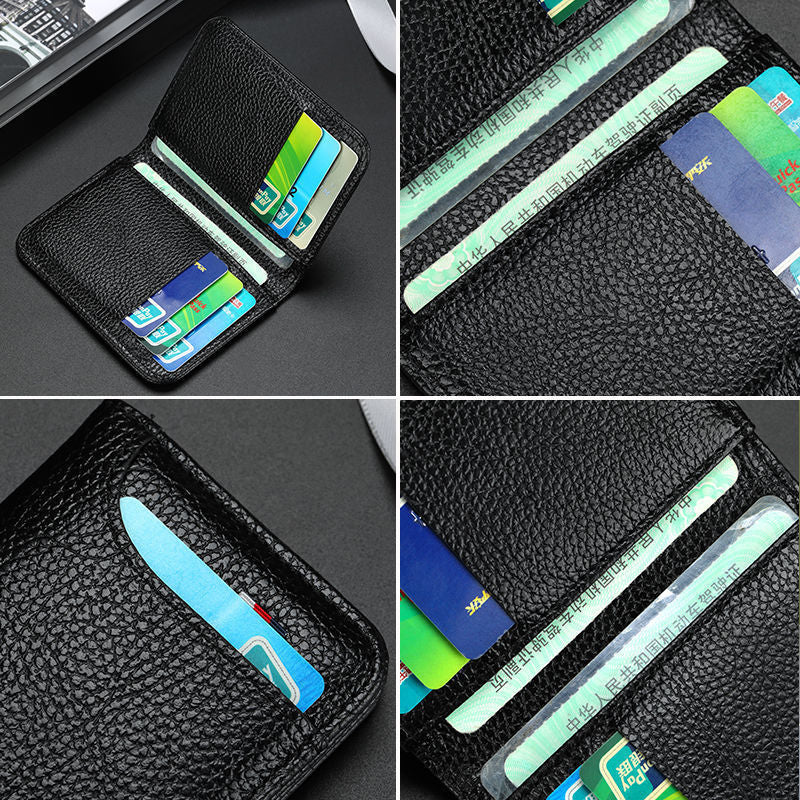 Men's Business Leather Case Bank Card Holder