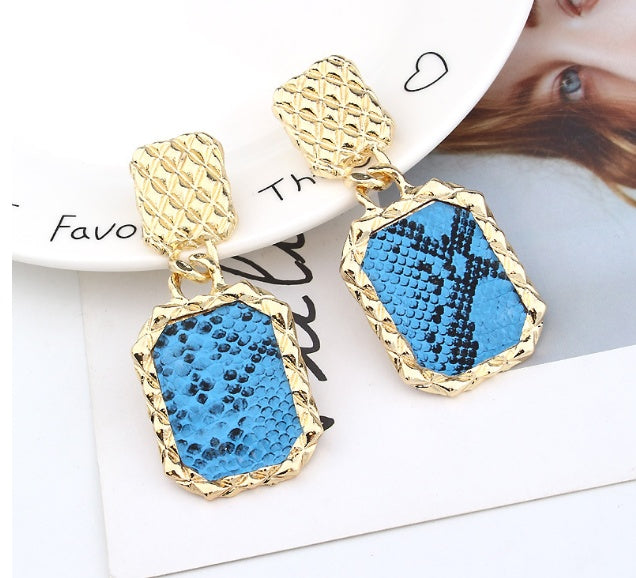 Snake earrings geometric earrings