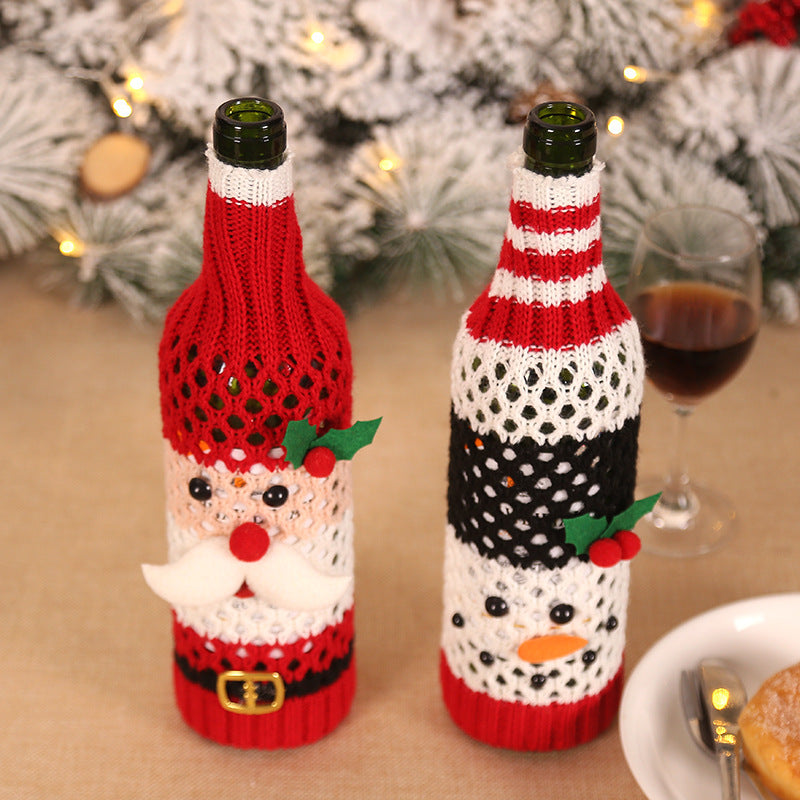 Christmas Decoration Snowman Wine Bottle Holder