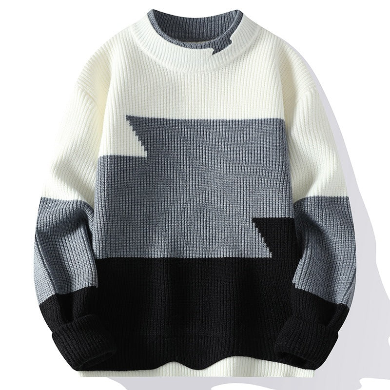 Round Neck Trend Hong Kong Style Fashion Loose Sweater