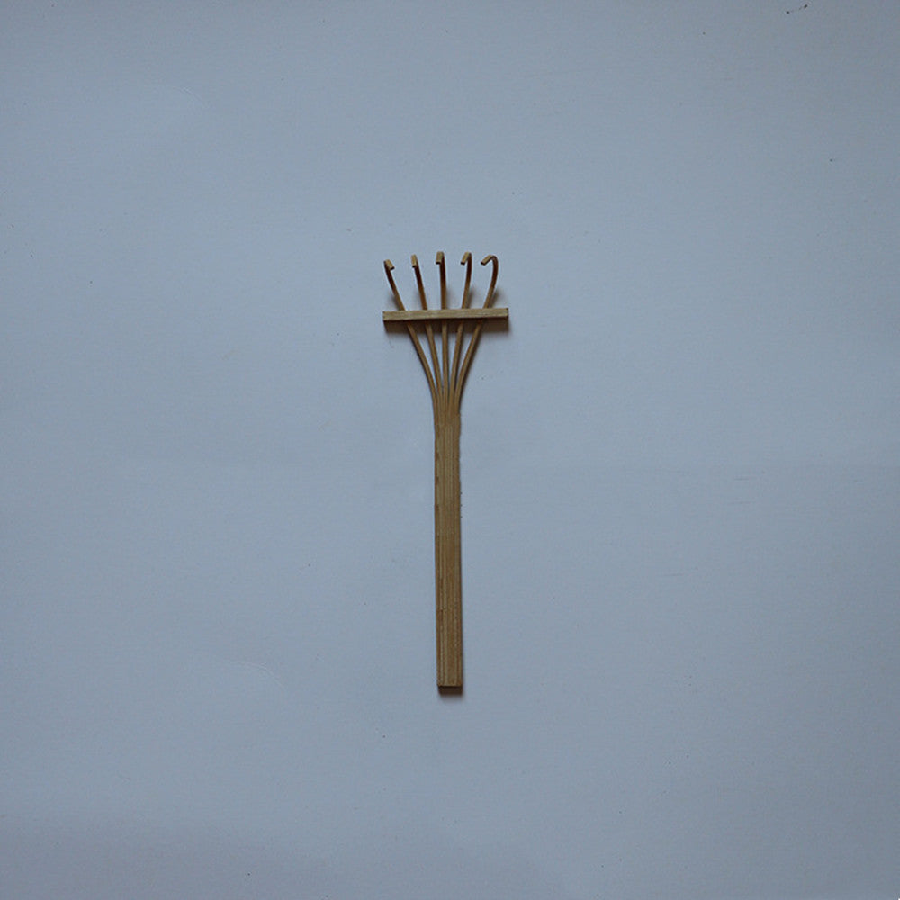 Pure Handmade Small 5 Teeth Hand Creative Sand Table Bamboo Rake Small Crafts