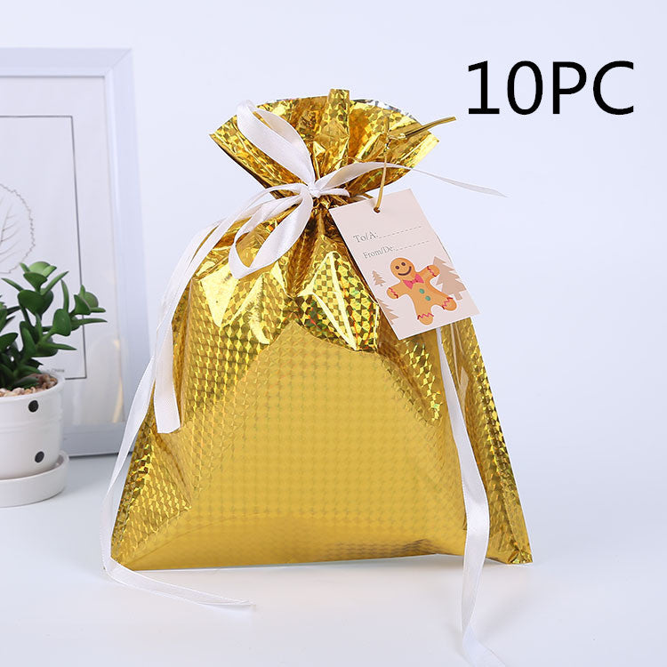 Christmas Gift Wrapping Bag Drawstring Decoration