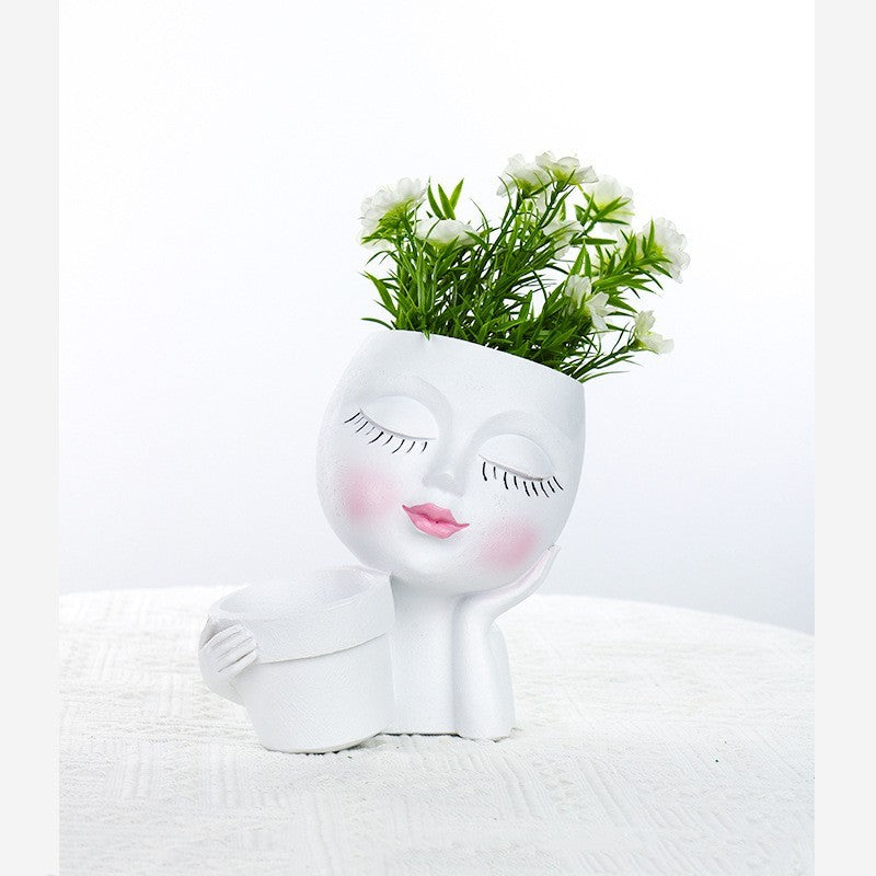 European Gardening Fleshy Resin Flowerpot