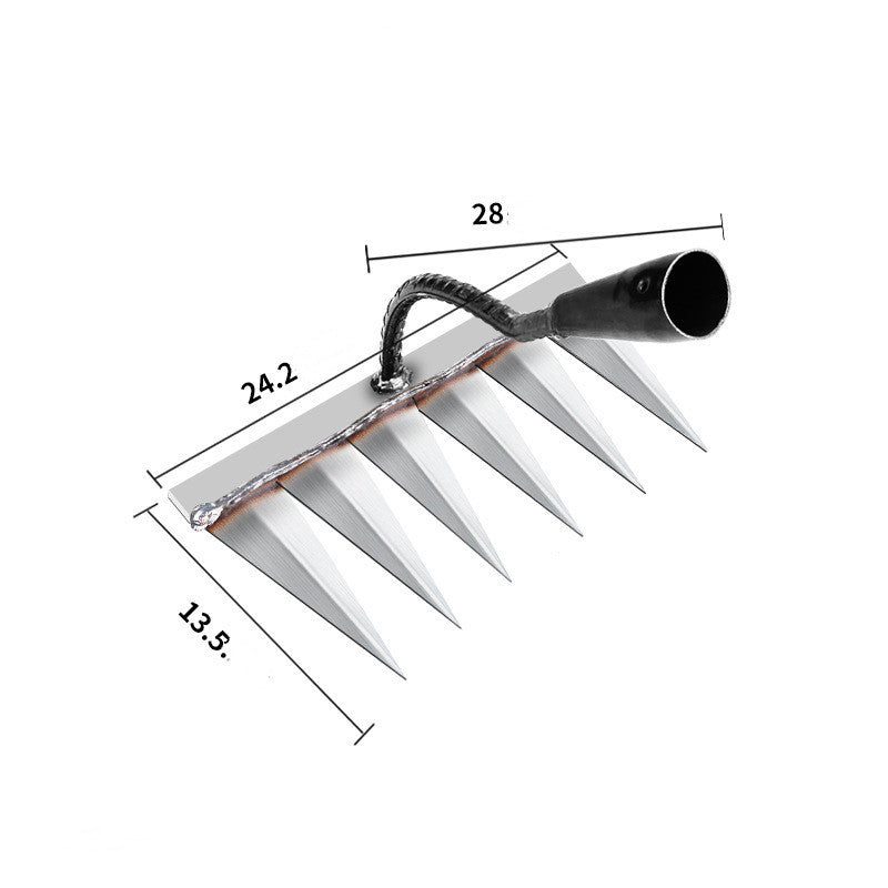 Six Tooth Nail Harrow Steel Harrow Agricultural Tools