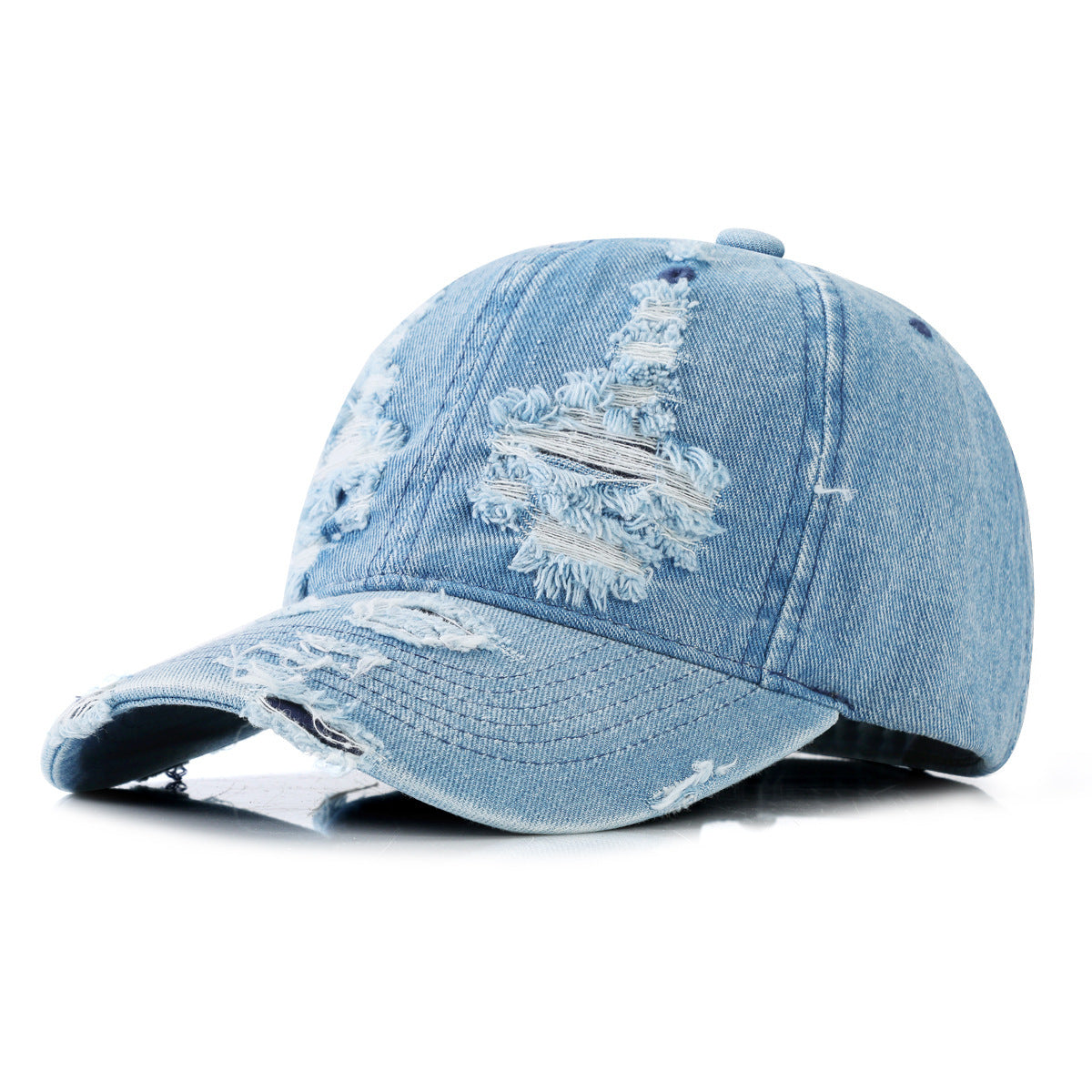 Denim Ripped Baseball Cap Hip Hop Cool