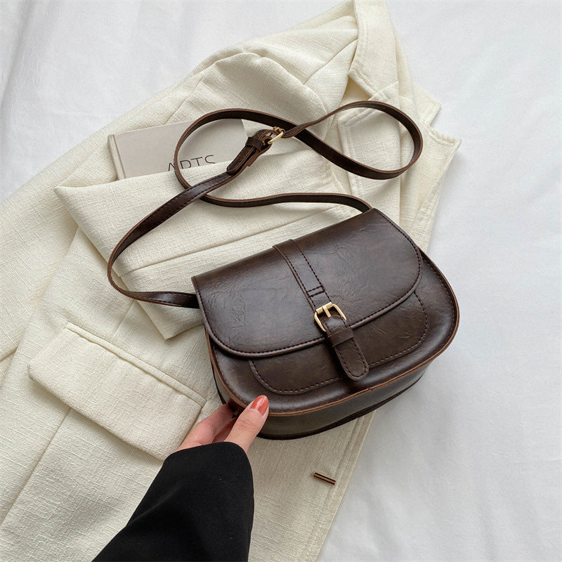 Women's Casual Fashion One Shoulder Saddle Bag