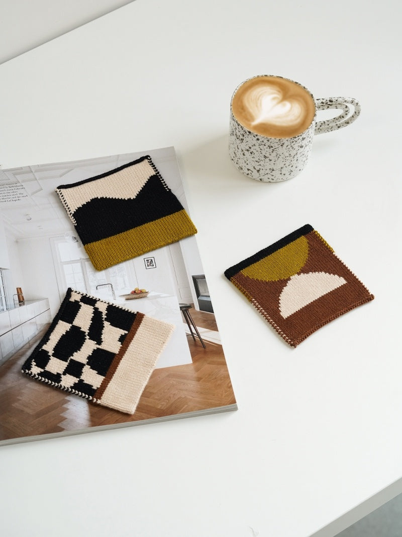 Original Design Cotton Knitted Coaster Insulation Pad