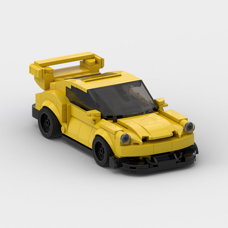 Building Blocks  Wide-body Low Lying Speed 8 Grid Boy Car Model