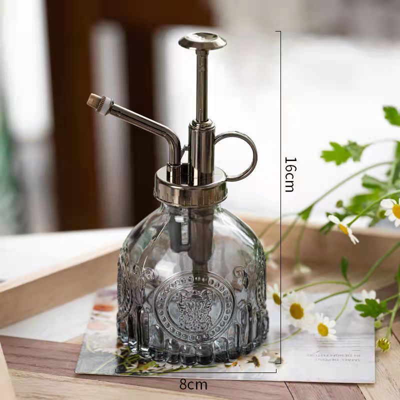 Relief Vintage Glass Watering Can Gardening Household