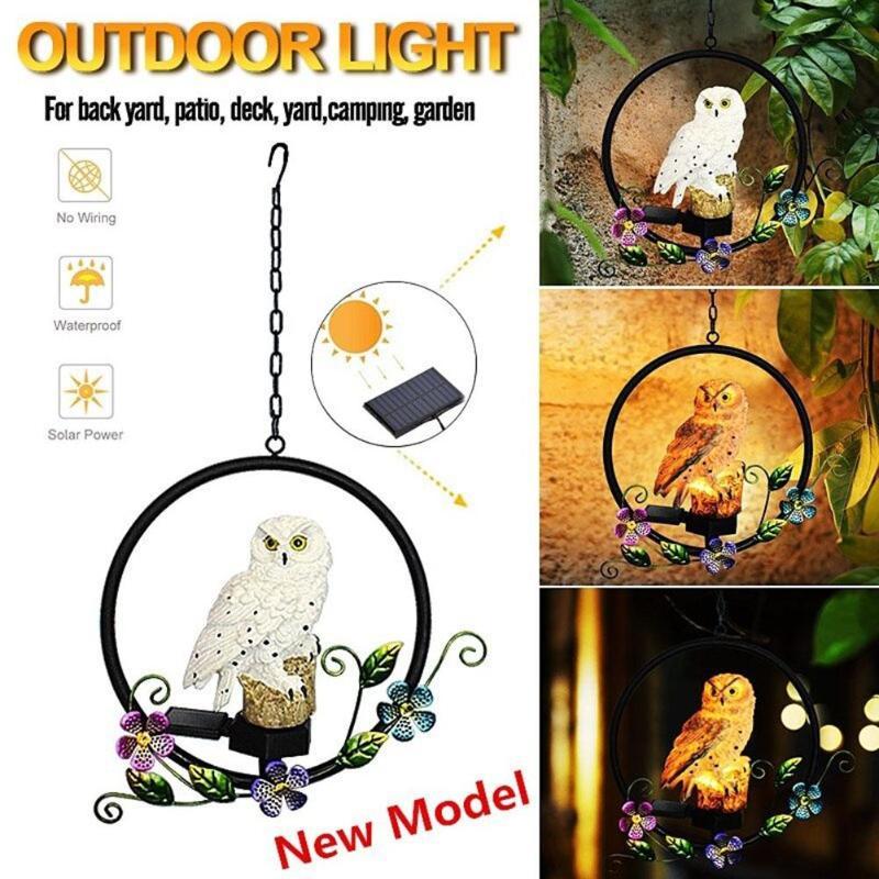 Solar Owl Garden Lawn Light