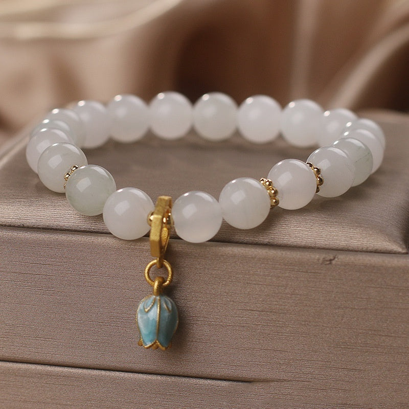 Tianshan Jade Bracelet Women's Retro Chalcedony Linglan