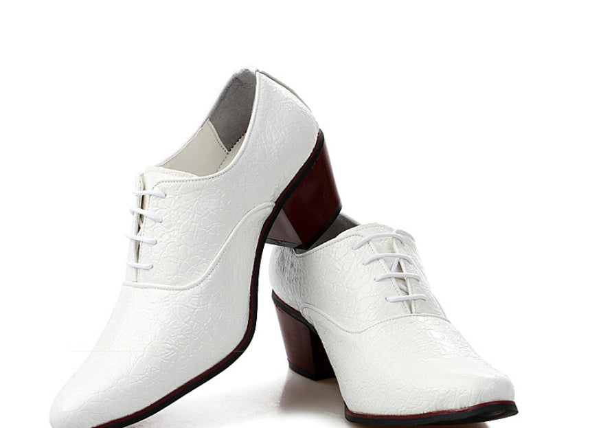 British Fashion Shoe Men Have Raised Pointy Tips