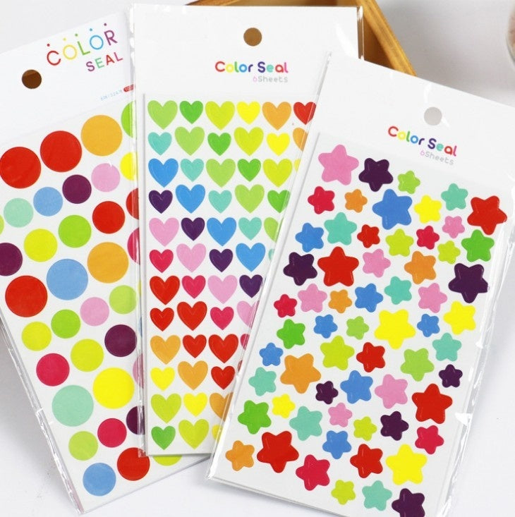 Love Stickers Colorful Decorative Stickers DIY Album