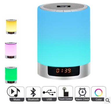 Smart bedside alarm clock lamp Feeding lamp mini charging night light Multifunctional wireless Bluetooth audio