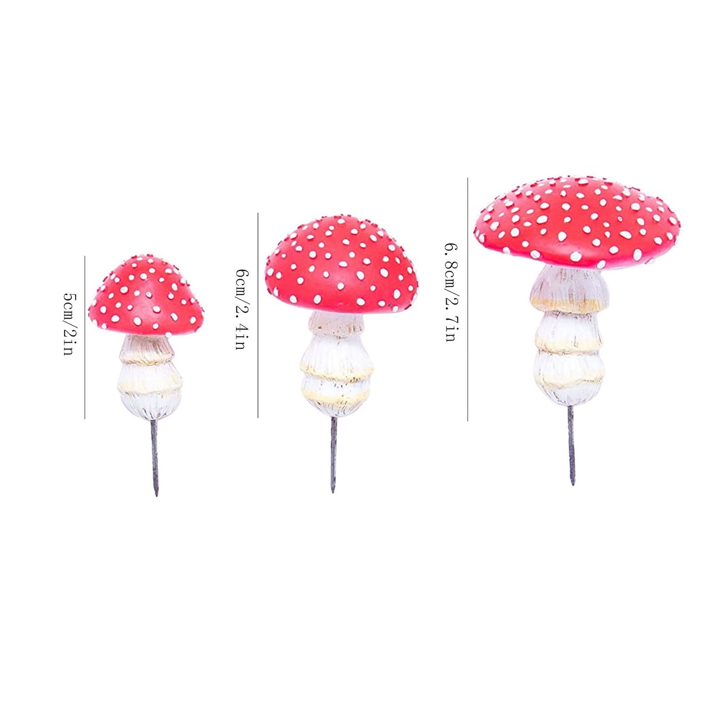 Garden Plant Luminous Mushroom Resin Ornaments