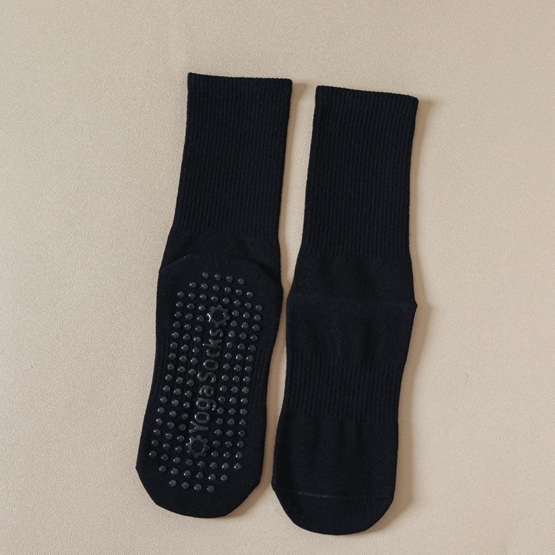 Women's Silicone Bottom Non-slip Mid-calf Yoga Socks