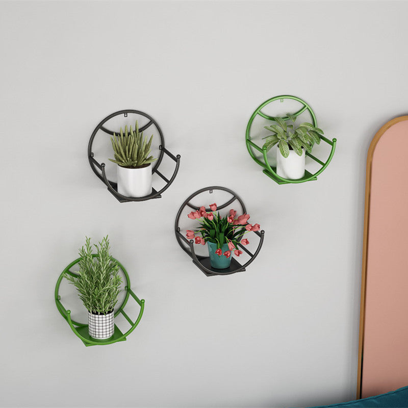 Minimal Modern Flower Rack Tiles Without Nails