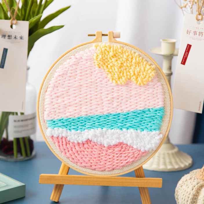 Poke Embroidery DIY Material Package To Make By Yourself Zero Basis For Novices