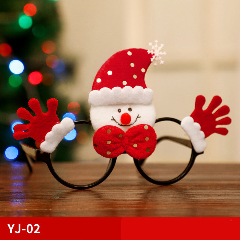 Christmas Glasses Frame Santa Claus Snowman Elk Children's Dress Up Props Christmas Decorations For Home Xmas Decor Navidad