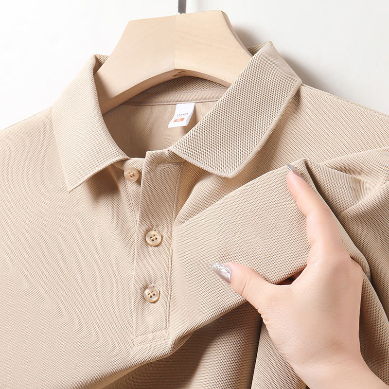 Men's Lapel Short Sleeve Business Half Sleeve