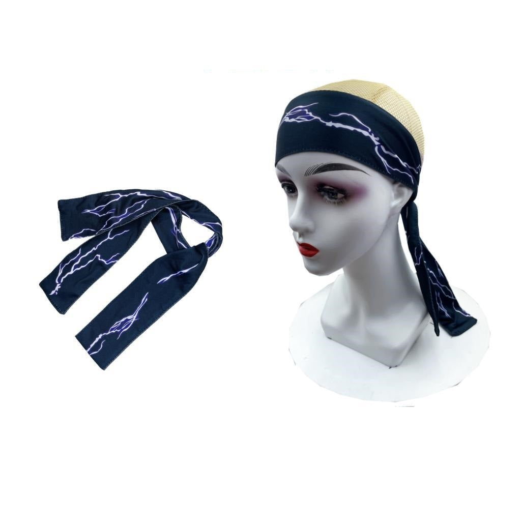 Outdoor Sports Fitness Lightning Pattern Tennis Hair Band